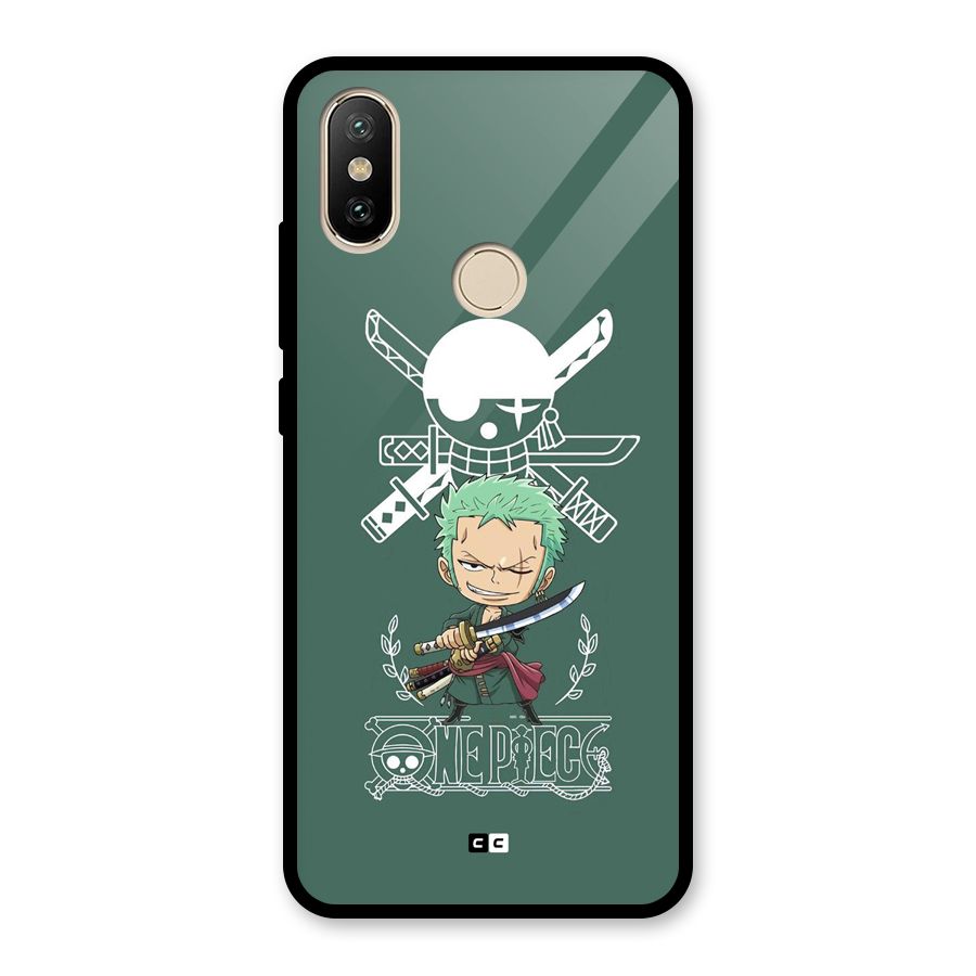 Hunter Zoro Sword Glass Back Case for Redmi A2