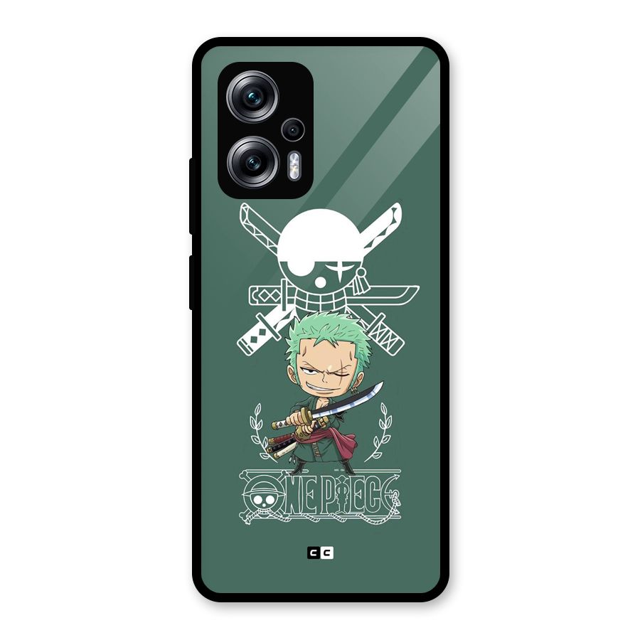 Hunter Zoro Sword Glass Back Case for Redmi K50i
