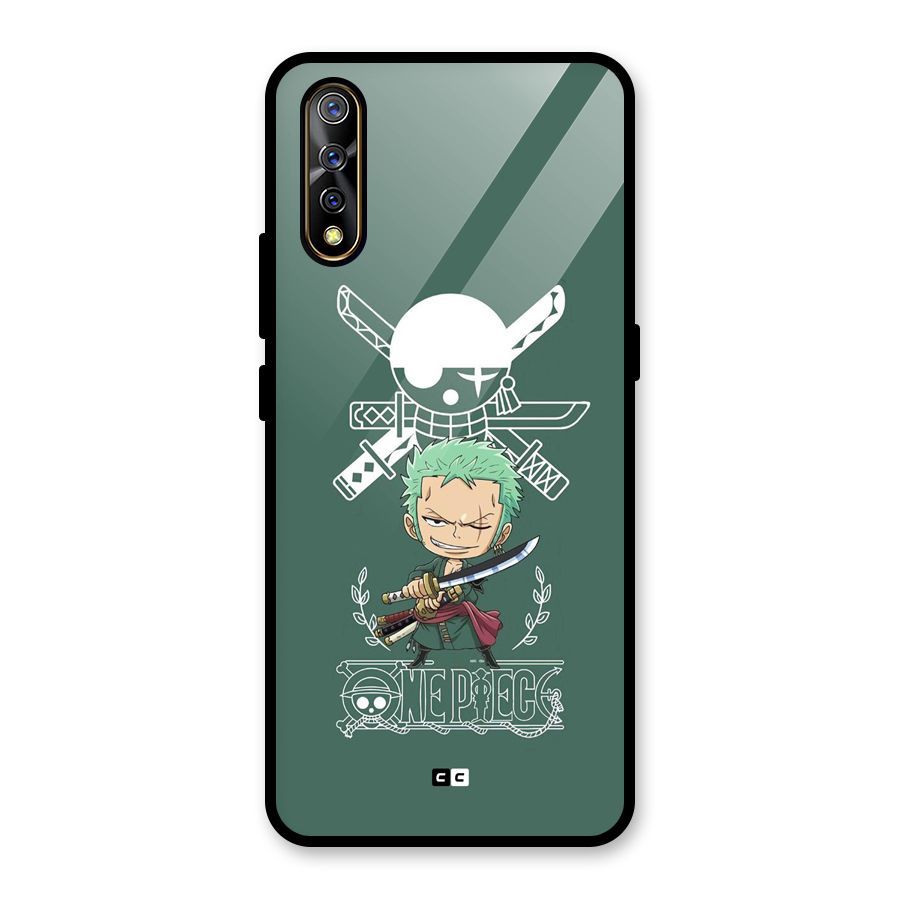 Hunter Zoro Sword Glass Back Case for Vivo S1