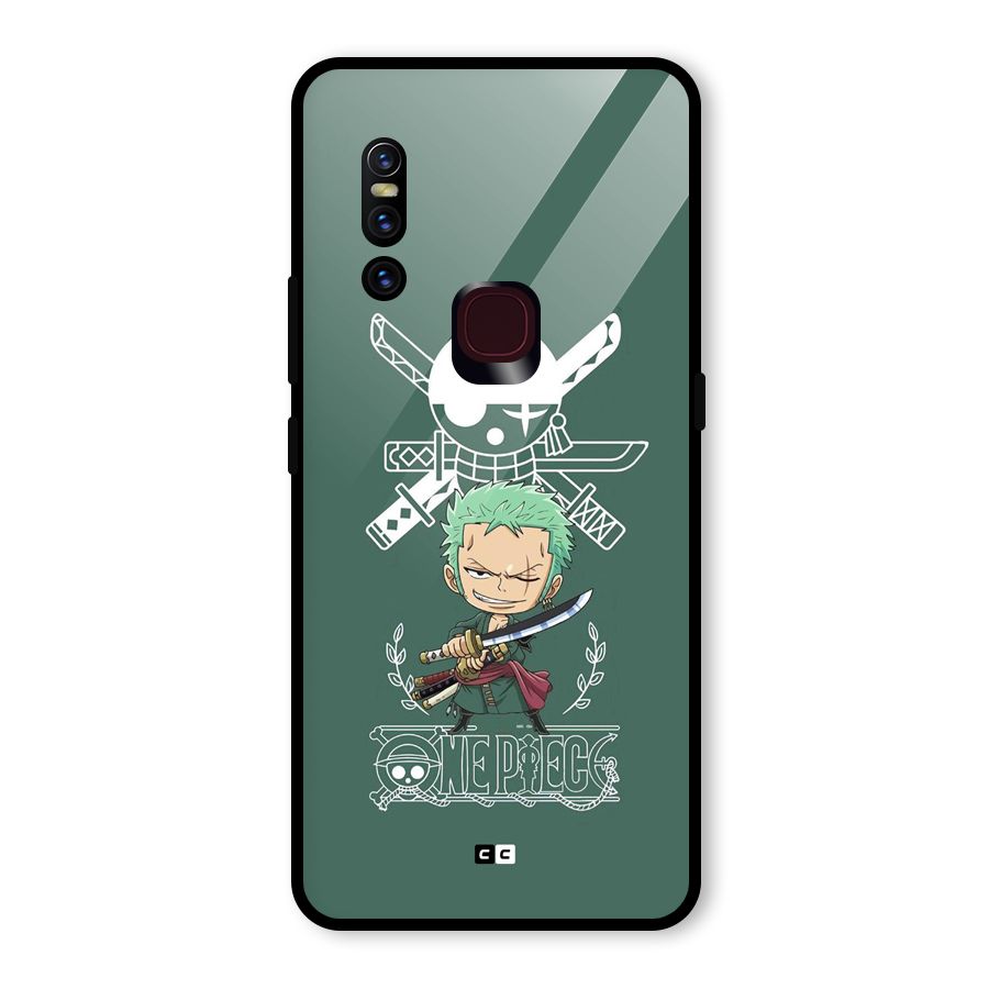 Hunter Zoro Sword Glass Back Case for Vivo V15