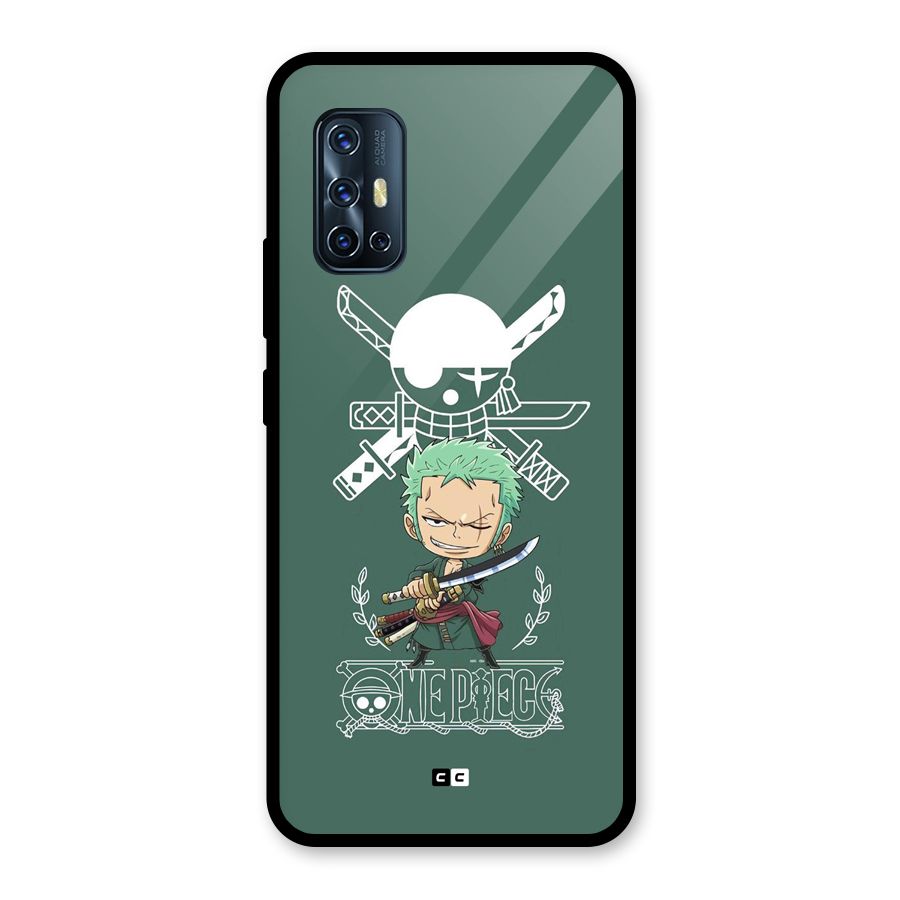Hunter Zoro Sword Glass Back Case for Vivo V17