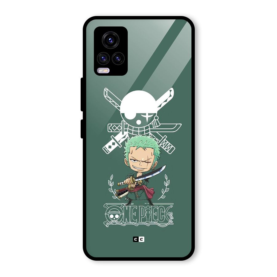 Hunter Zoro Sword Glass Back Case for Vivo V20