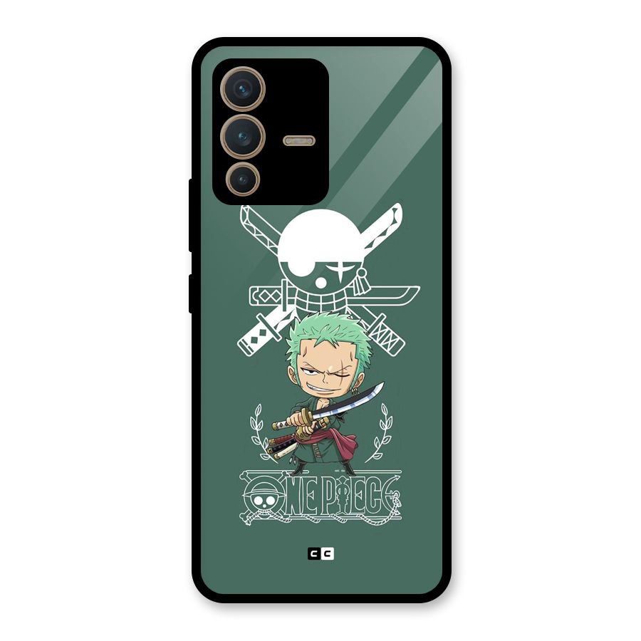 Hunter Zoro Sword Glass Back Case for Vivo V23 5G