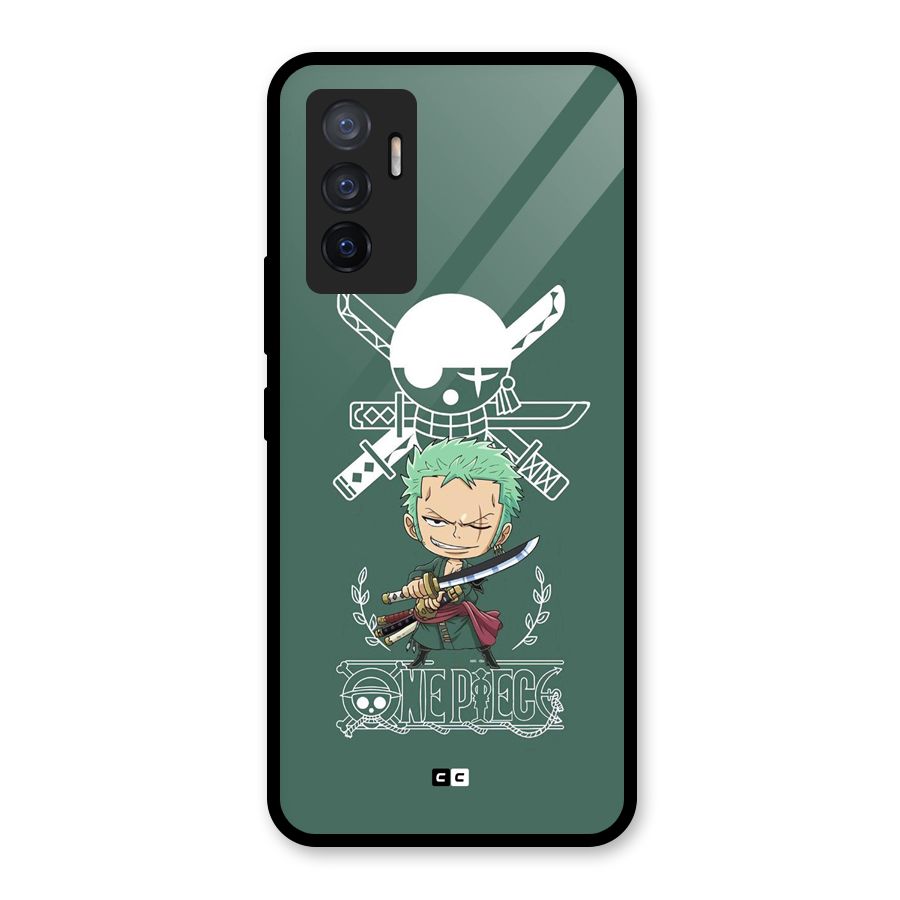 Hunter Zoro Sword Glass Back Case for Vivo V23e