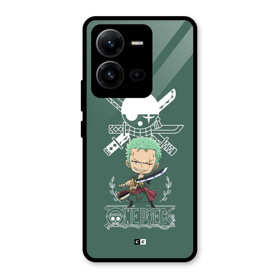 Hunter Zoro Sword Glass Back Case for Vivo V25