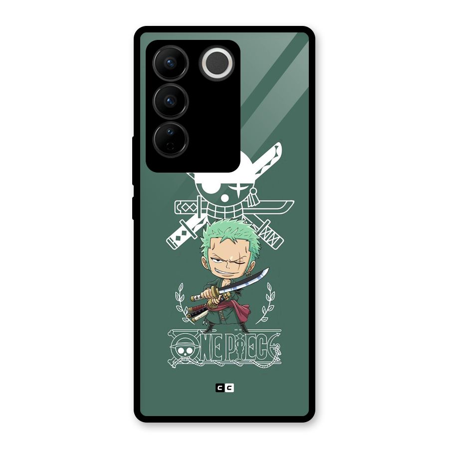 Hunter Zoro Sword Glass Back Case for Vivo V27