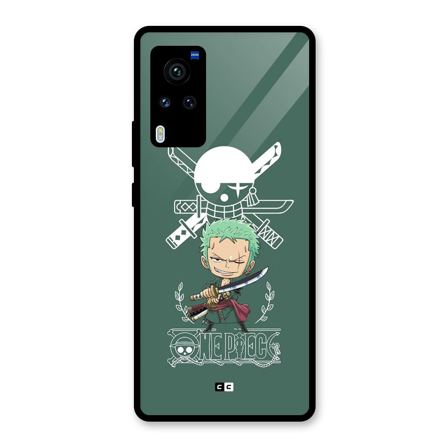 Hunter Zoro Sword Glass Back Case for Vivo X60 Pro