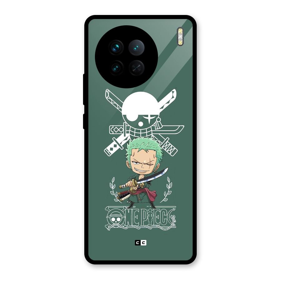 Hunter Zoro Sword Glass Back Case for Vivo X90