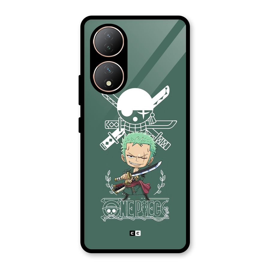 Hunter Zoro Sword Glass Back Case for Vivo Y100A