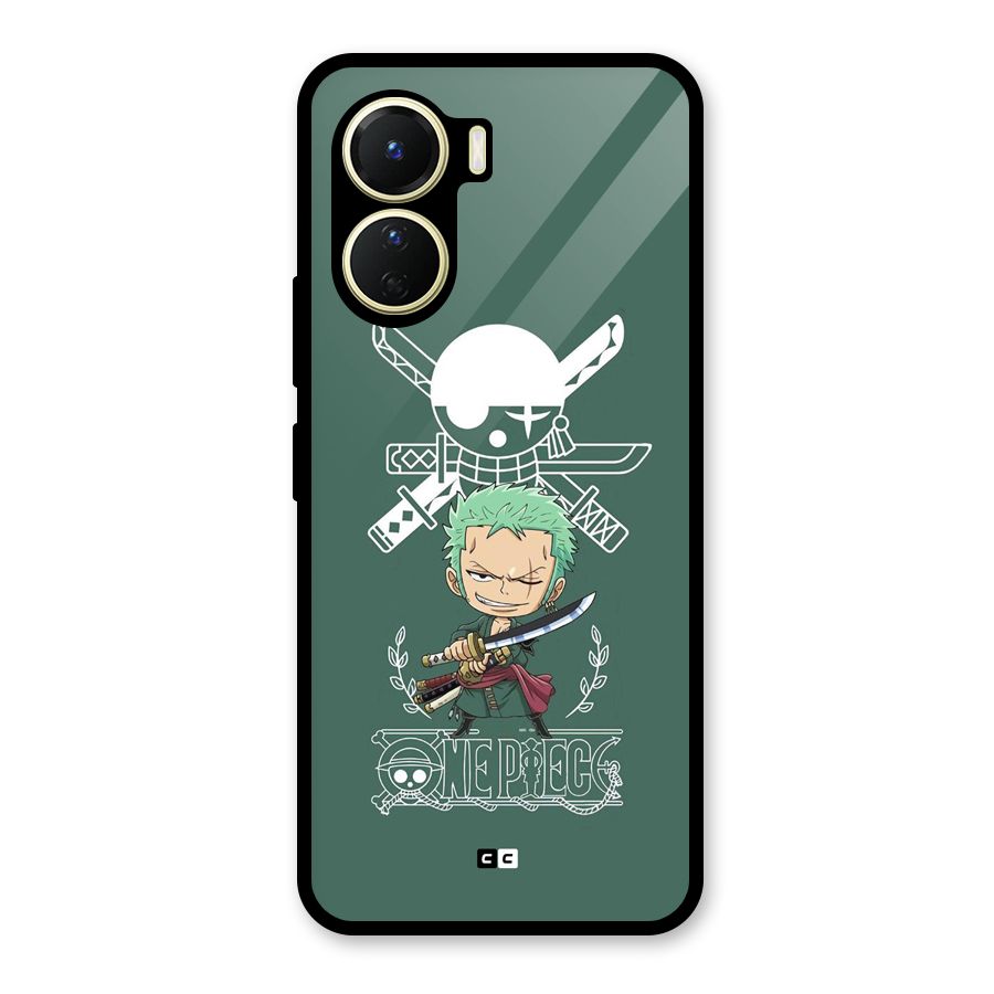 Hunter Zoro Sword Glass Back Case for Vivo Y16