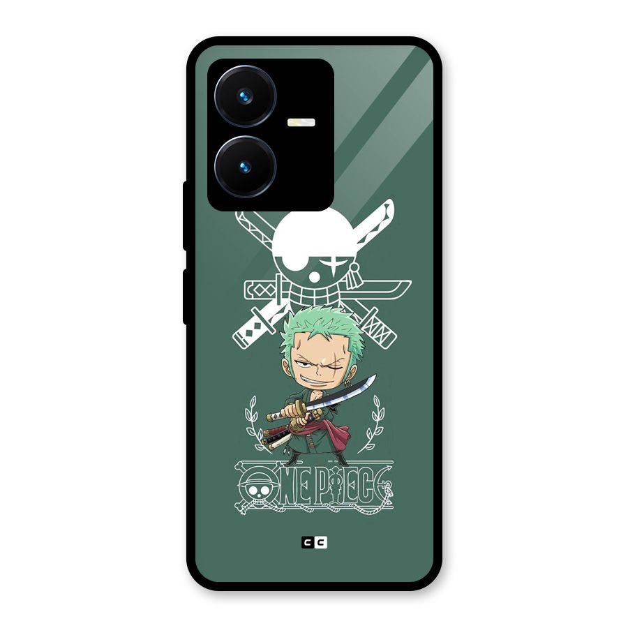 Hunter Zoro Sword Glass Back Case for Vivo Y22