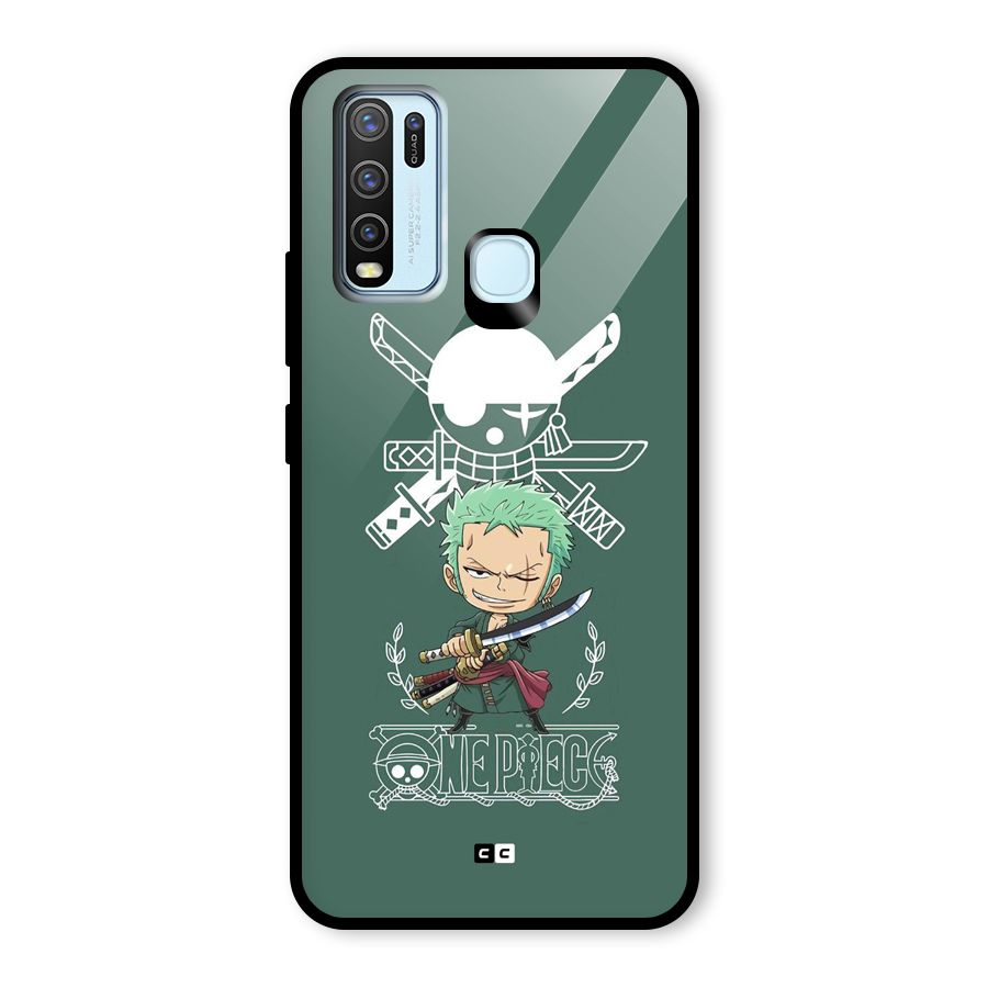 Hunter Zoro Sword Glass Back Case for Vivo Y50