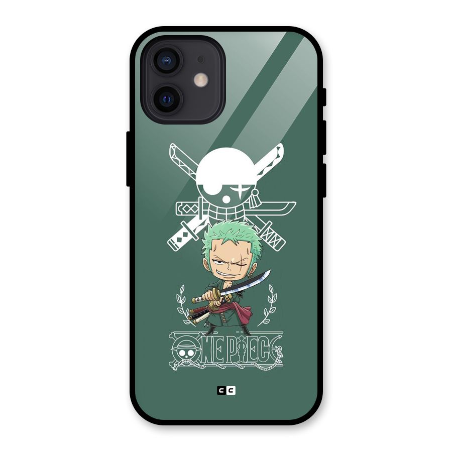 Hunter Zoro Sword Glass Back Case for iPhone 12