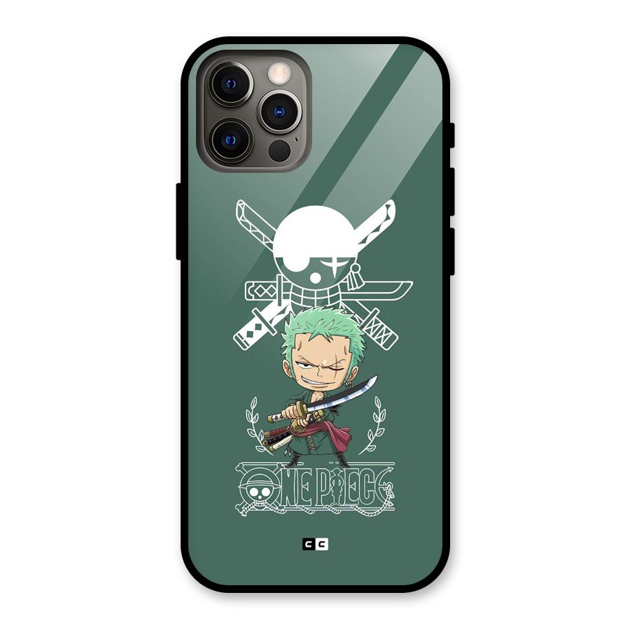 Hunter Zoro Sword Glass Back Case for iPhone 12 Pro