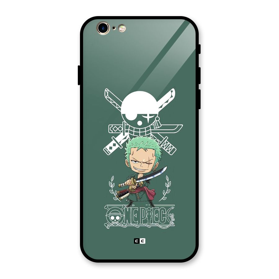 Hunter Zoro Sword Glass Back Case for iPhone 6 6S
