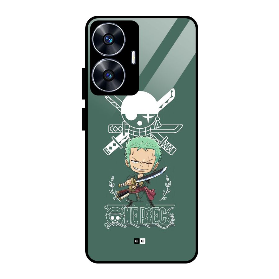 Hunter Zoro Sword Glass Back Case for realme C55