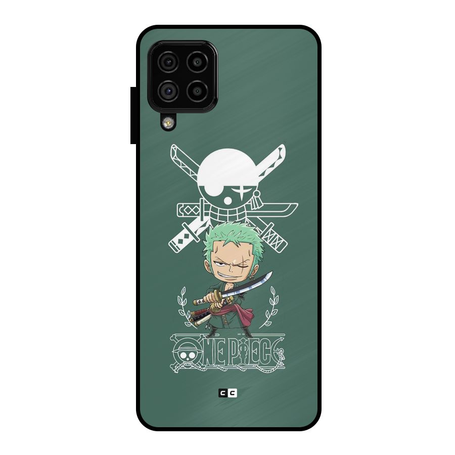 Hunter Zoro Sword Metal Back Case for Galaxy A22 4G