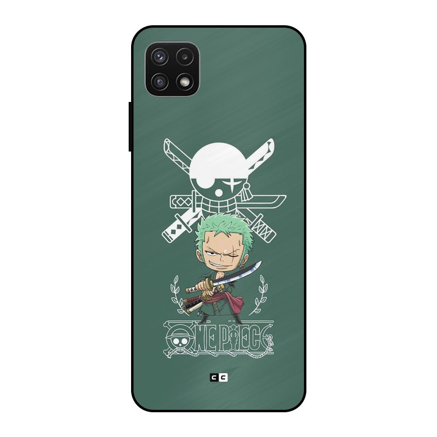 Hunter Zoro Sword Metal Back Case for Galaxy A22 5G