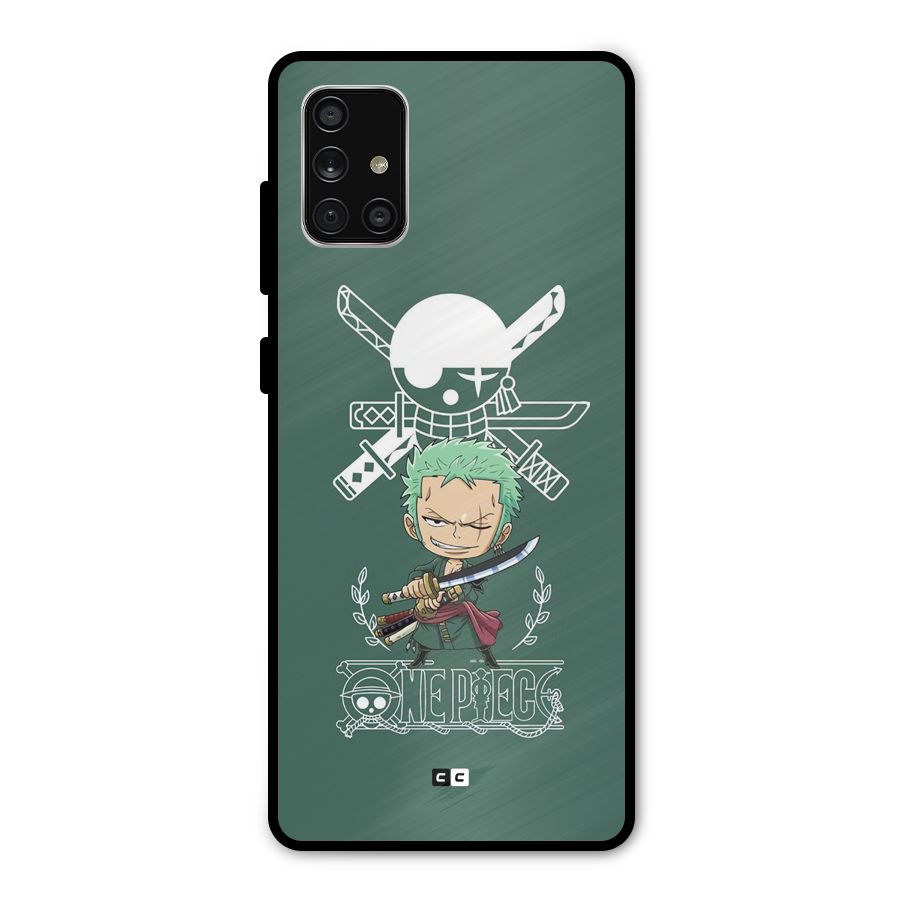 Hunter Zoro Sword Metal Back Case for Galaxy A71