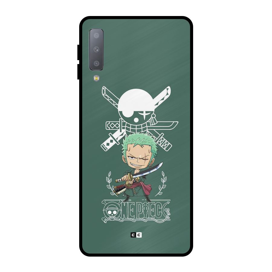 Hunter Zoro Sword Metal Back Case for Galaxy A7 (2018)