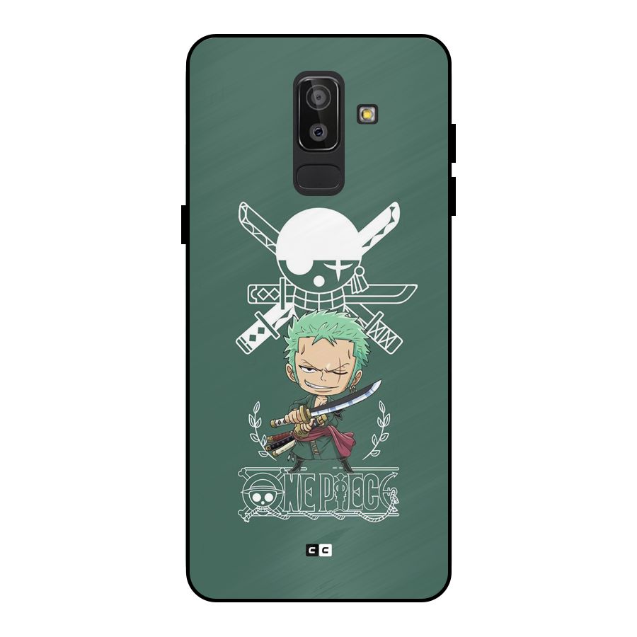 Hunter Zoro Sword Metal Back Case for Galaxy J8
