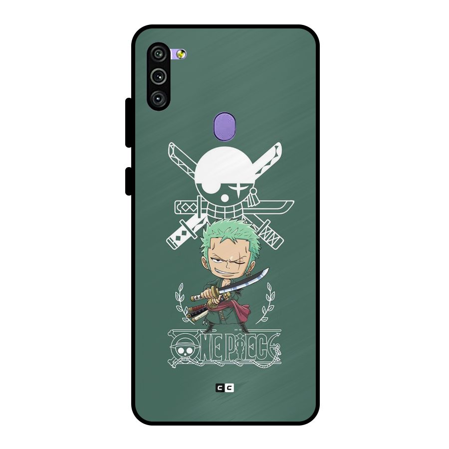 Hunter Zoro Sword Metal Back Case for Galaxy M11