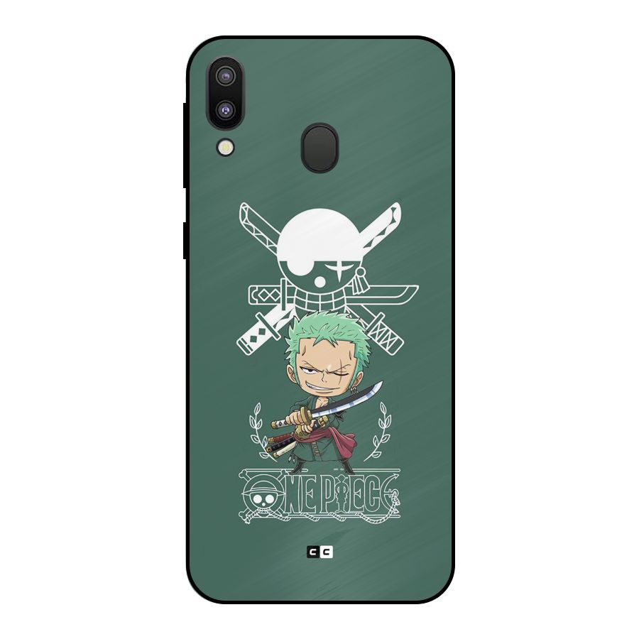 Hunter Zoro Sword Metal Back Case for Galaxy M20