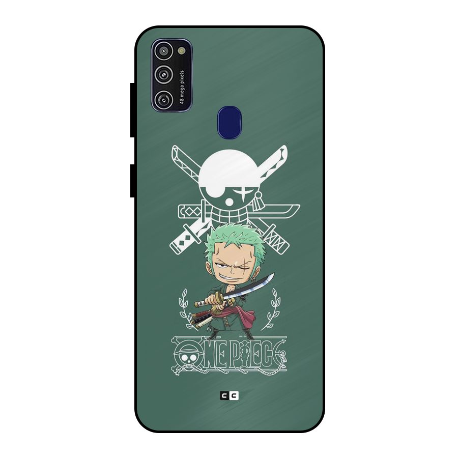 Hunter Zoro Sword Metal Back Case for Galaxy M30s