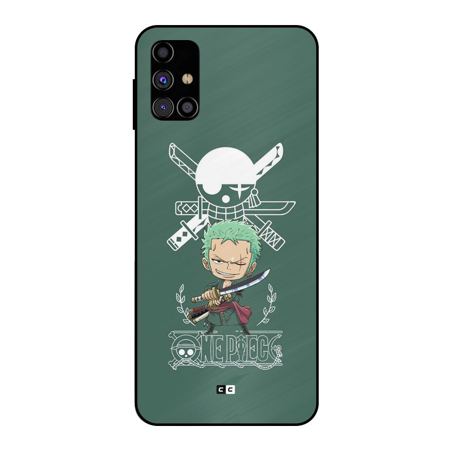 Hunter Zoro Sword Metal Back Case for Galaxy M31s