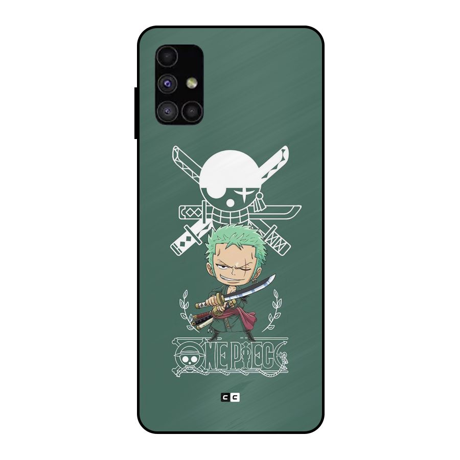 Hunter Zoro Sword Metal Back Case for Galaxy M51