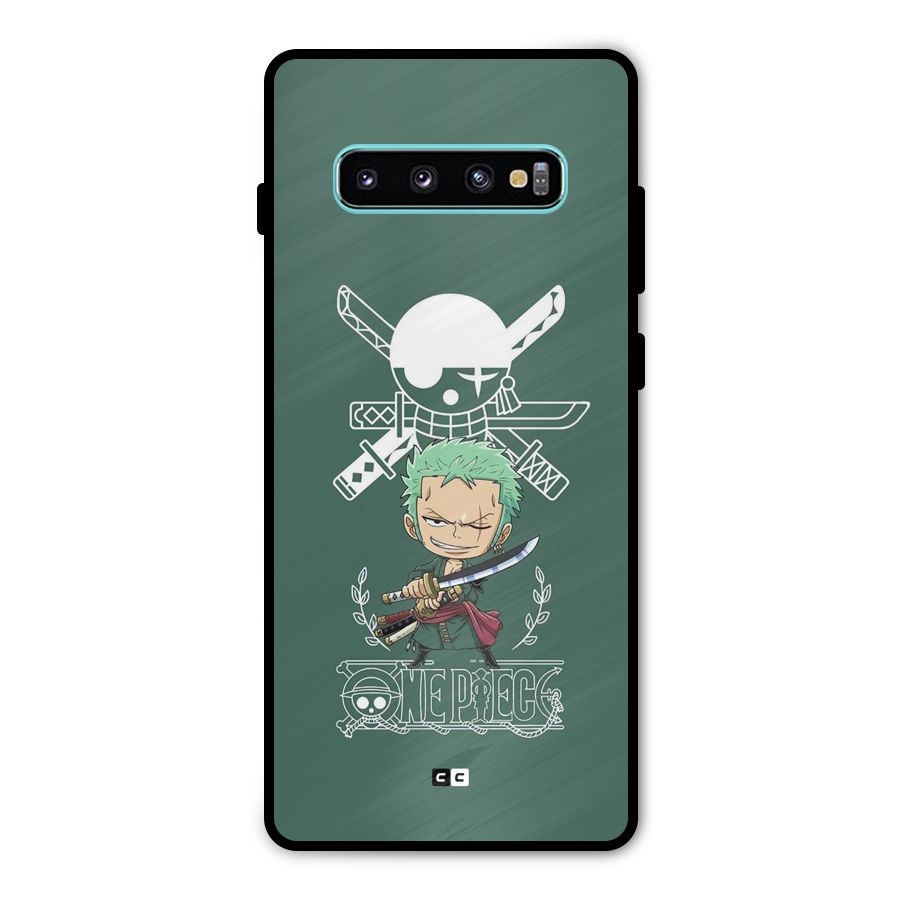 Hunter Zoro Sword Metal Back Case for Galaxy S10 Plus