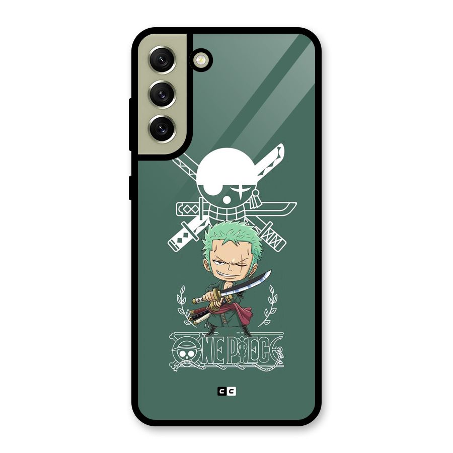 Hunter Zoro Sword Metal Back Case for Galaxy S21 FE 5G (2023)