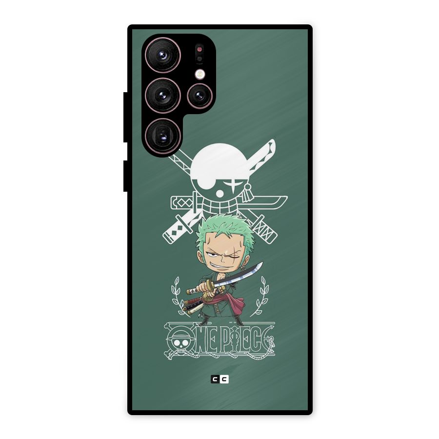 Hunter Zoro Sword Metal Back Case for Galaxy S22 Ultra 5G