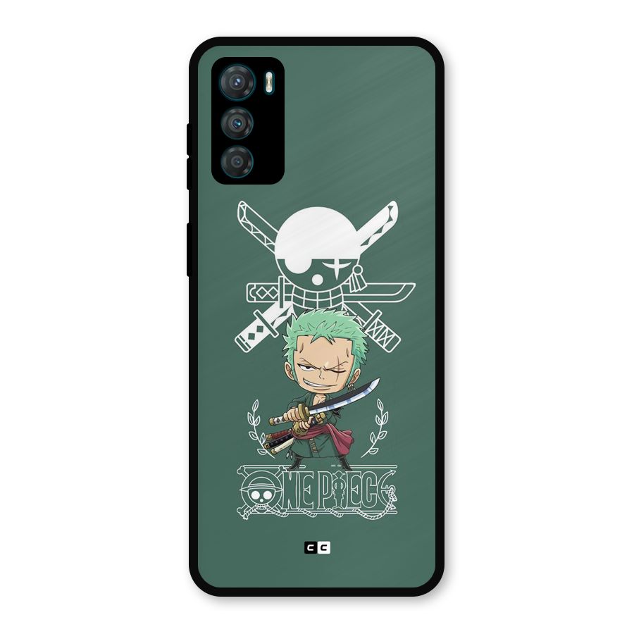 Hunter Zoro Sword Metal Back Case for Moto G42