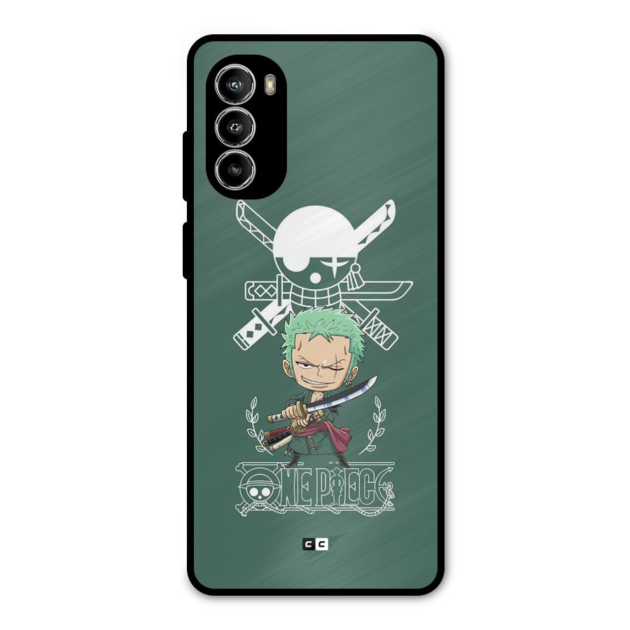 Hunter Zoro Sword Metal Back Case for Moto G52