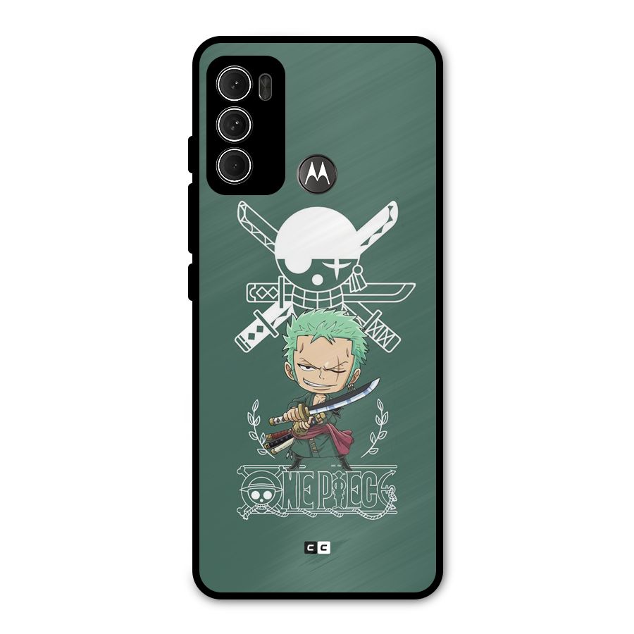 Hunter Zoro Sword Metal Back Case for Moto G60