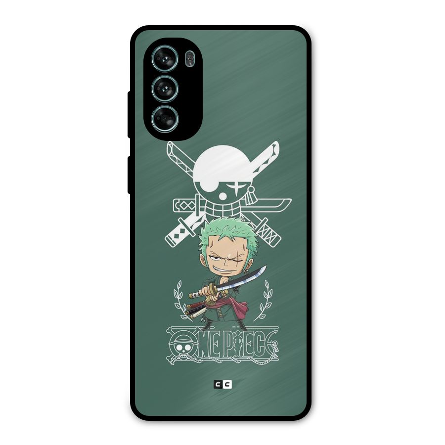 Hunter Zoro Sword Metal Back Case for Moto G62