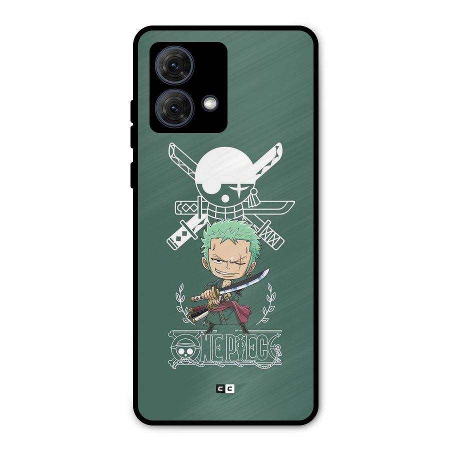 Hunter Zoro Sword Metal Back Case for Moto G84