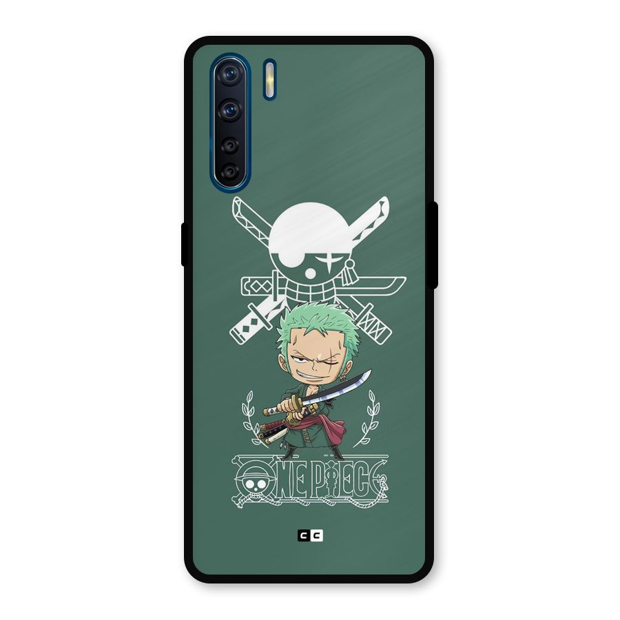 Hunter Zoro Sword Metal Back Case for Oppo F15