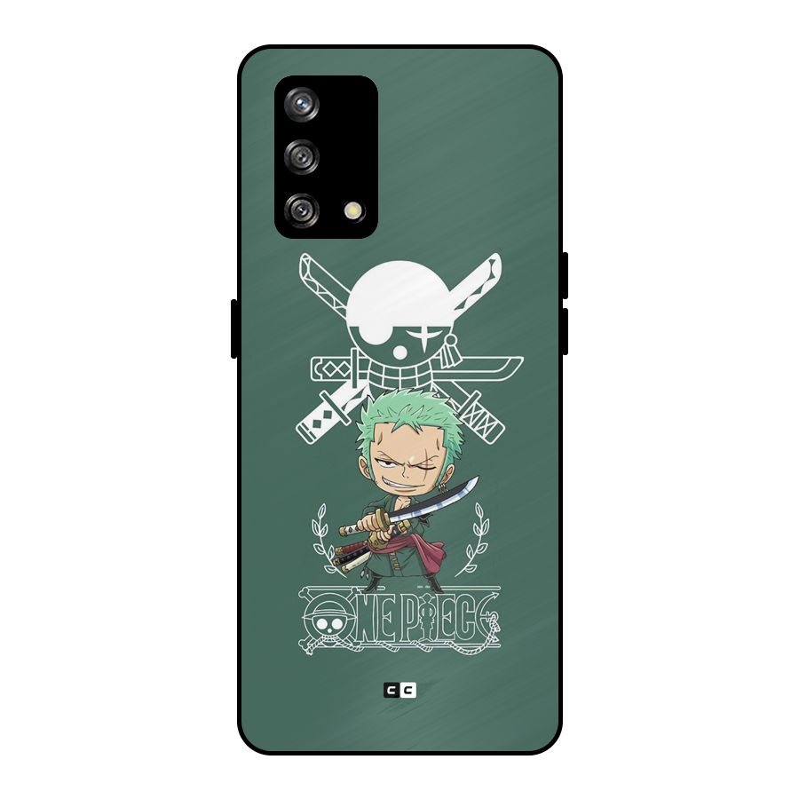 Hunter Zoro Sword Metal Back Case for Oppo F19