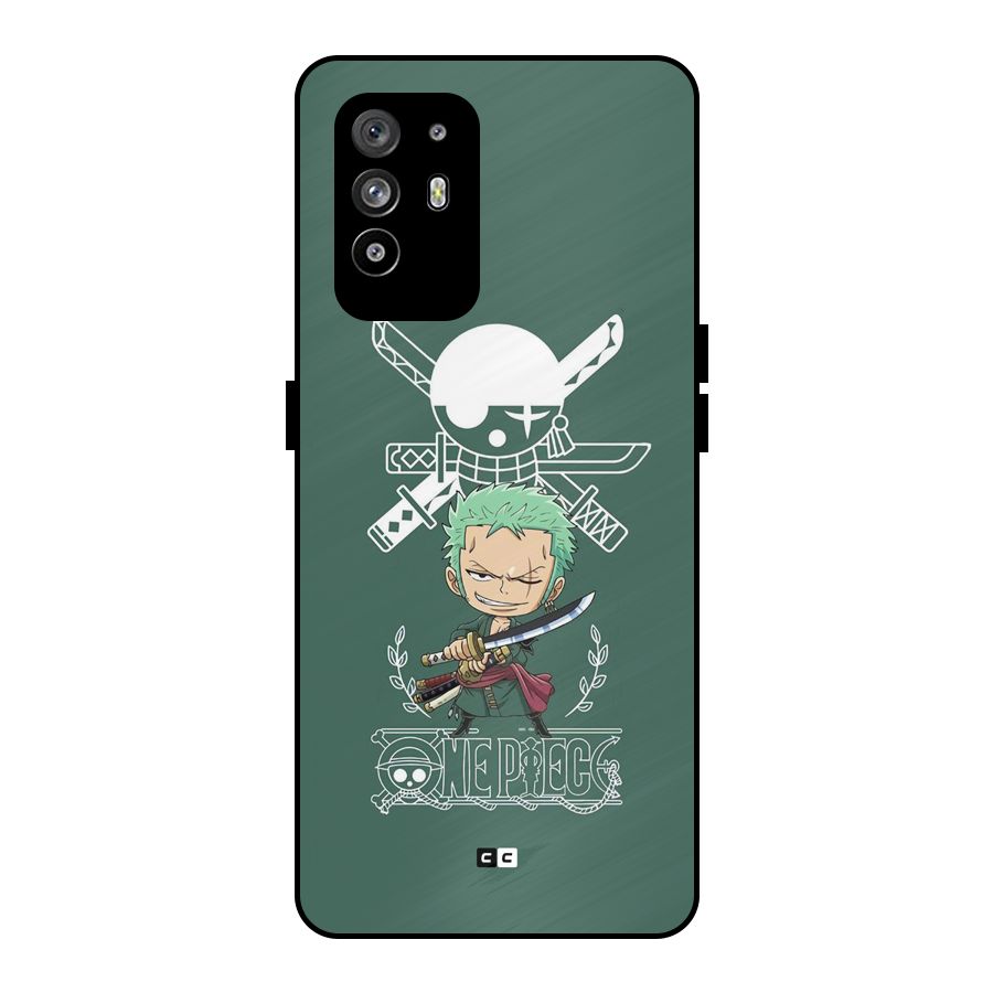 Hunter Zoro Sword Metal Back Case for Oppo F19 Pro Plus 5G
