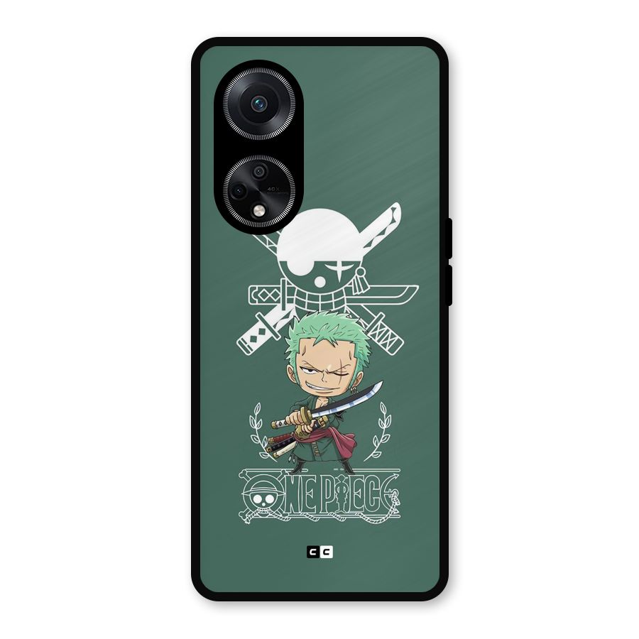 Hunter Zoro Sword Metal Back Case for Oppo F23