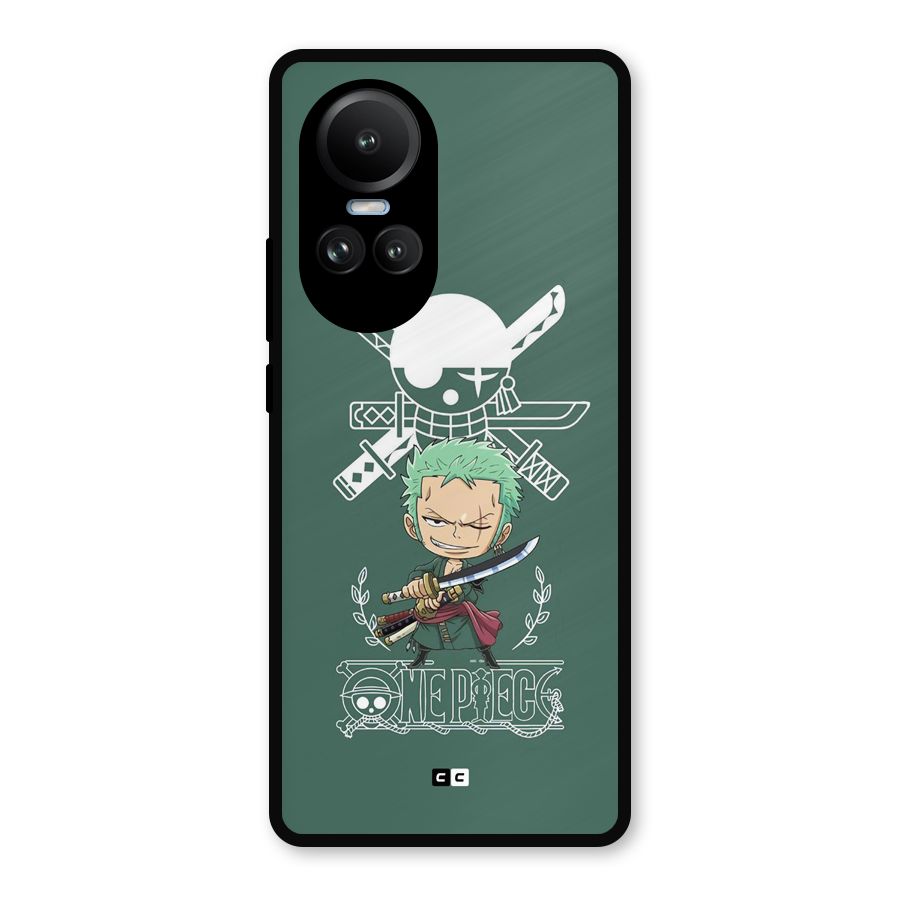 Hunter Zoro Sword Metal Back Case for Oppo Reno10 Pro