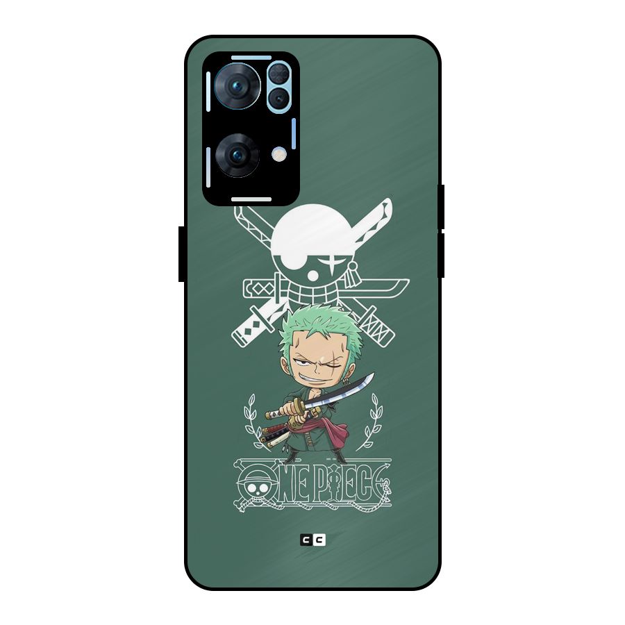 Hunter Zoro Sword Metal Back Case for Oppo Reno7 Pro 5G