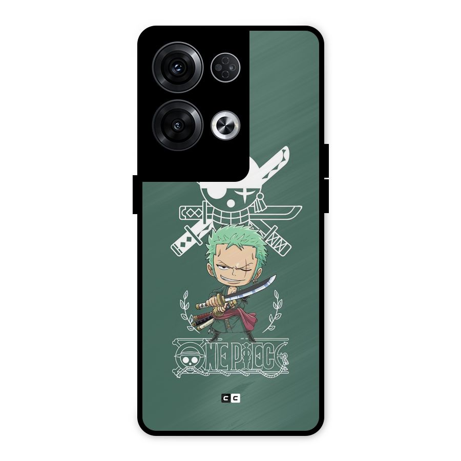 Hunter Zoro Sword Metal Back Case for Oppo Reno8 Pro 5G