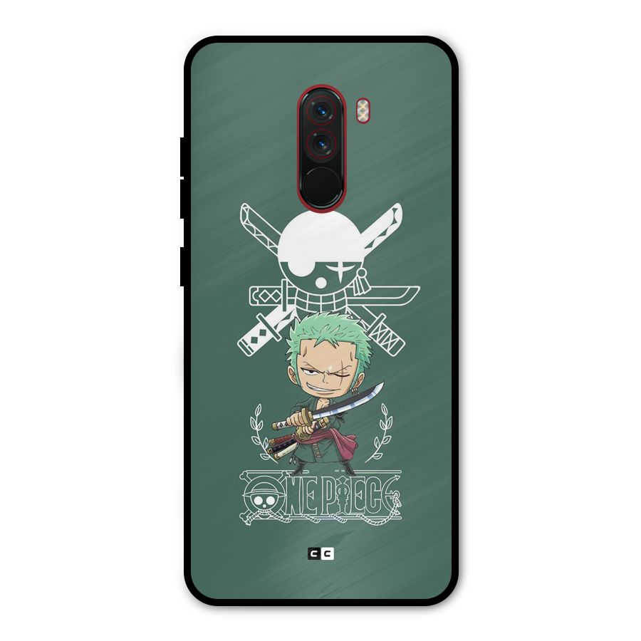 Hunter Zoro Sword Metal Back Case for Poco F1