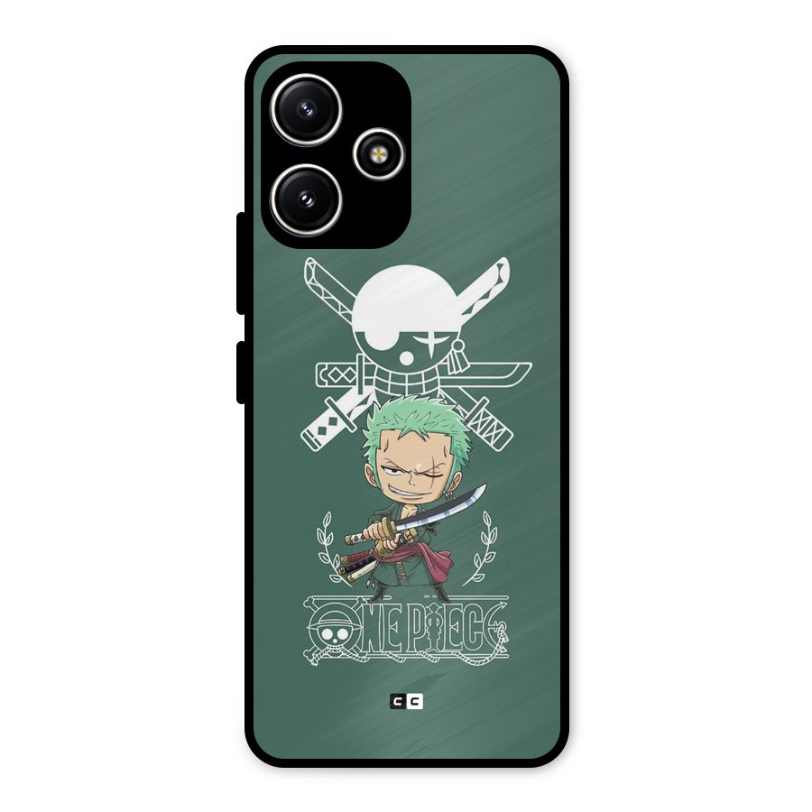 Hunter Zoro Sword Metal Back Case for Poco M6 Pro