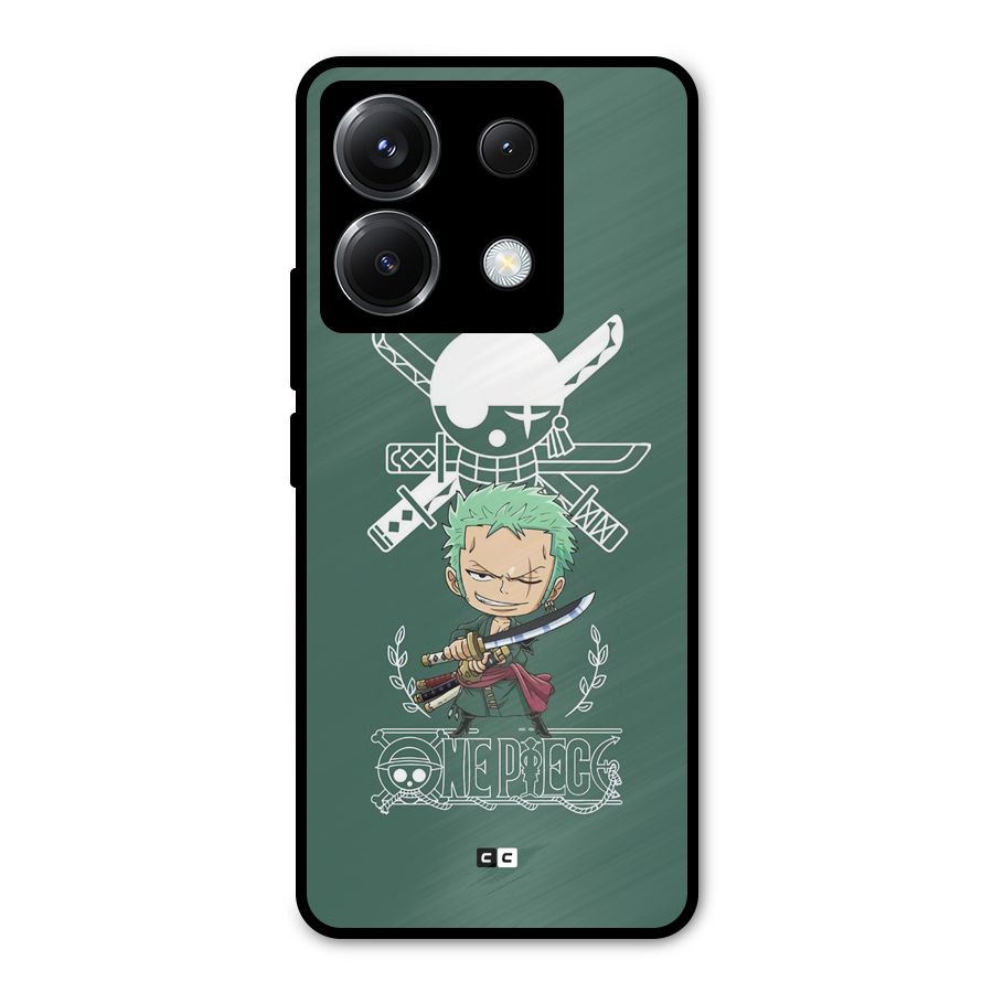 Hunter Zoro Sword Metal Back Case for Poco X6