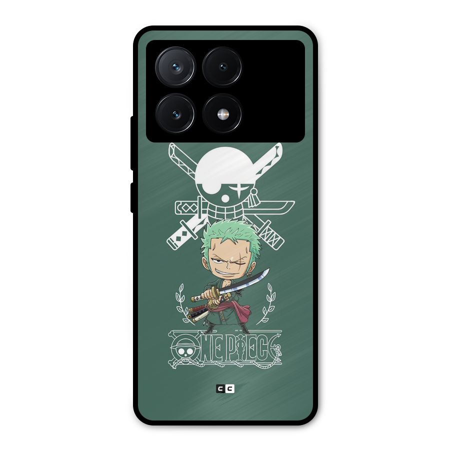Hunter Zoro Sword Metal Back Case for Poco X6 Pro