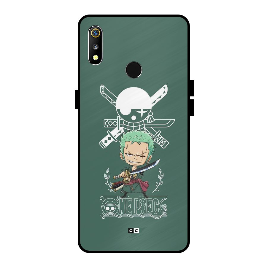 Hunter Zoro Sword Metal Back Case for Realme 3i